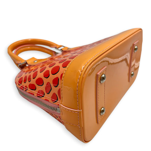 Alma Jungle Monogram Vernis BB Orange Crossbody Bag in Patent Leather Silver hardware CL2603-20516 7
