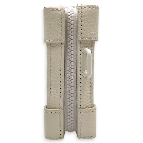 Friends Soft Trunk Wallet White Crossbody Bag in Calfskin Coated Metal hardware CL2603-20518 4