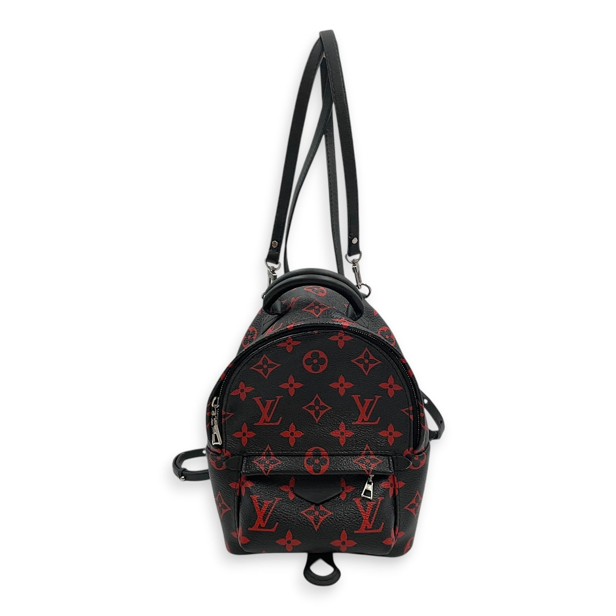 Limited Edition Palm Springs Mini Black Backpack in Canvas Silver hardware CL2603-20521 10