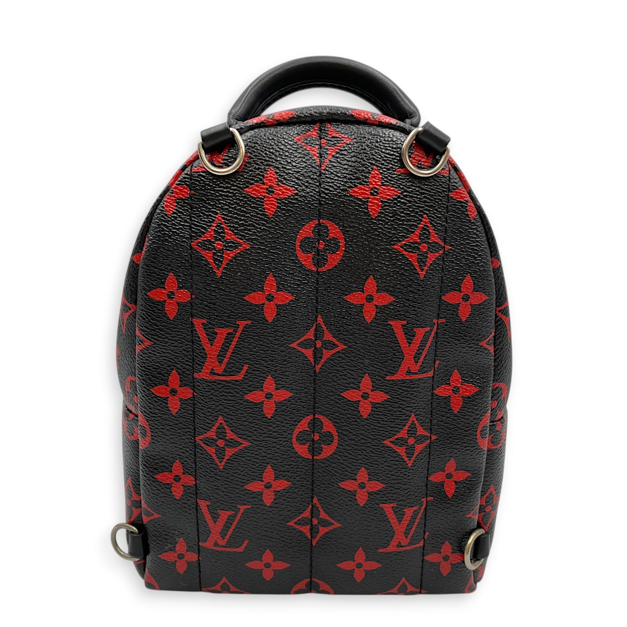 Limited Edition Palm Springs Mini Black Backpack in Canvas Silver hardware CL2603-20521 2