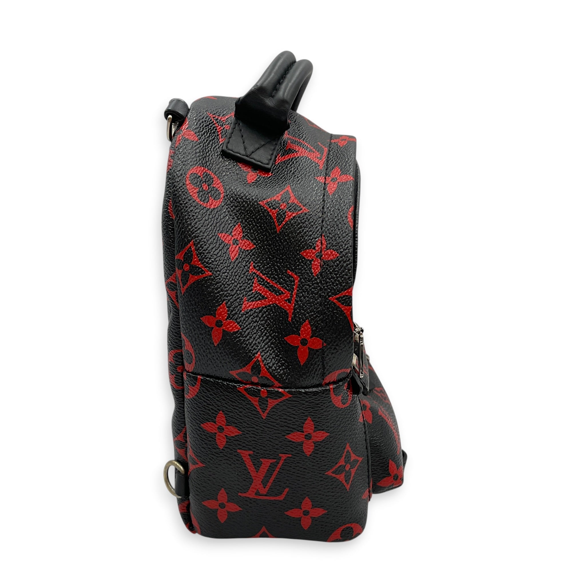 Limited Edition Palm Springs Mini Black Backpack in Canvas Silver hardware CL2603-20521 3