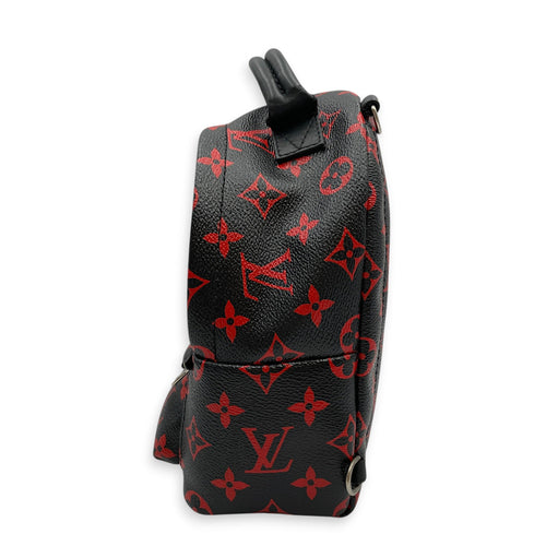 Limited Edition Palm Springs Mini Black Backpack in Canvas Silver hardware CL2603-20521 4