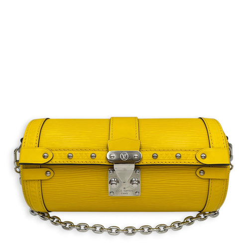 Papillon Trunk Lemon Yellow Shoulder Bag in Epi Leather Silver hardware CL2603-20523 1