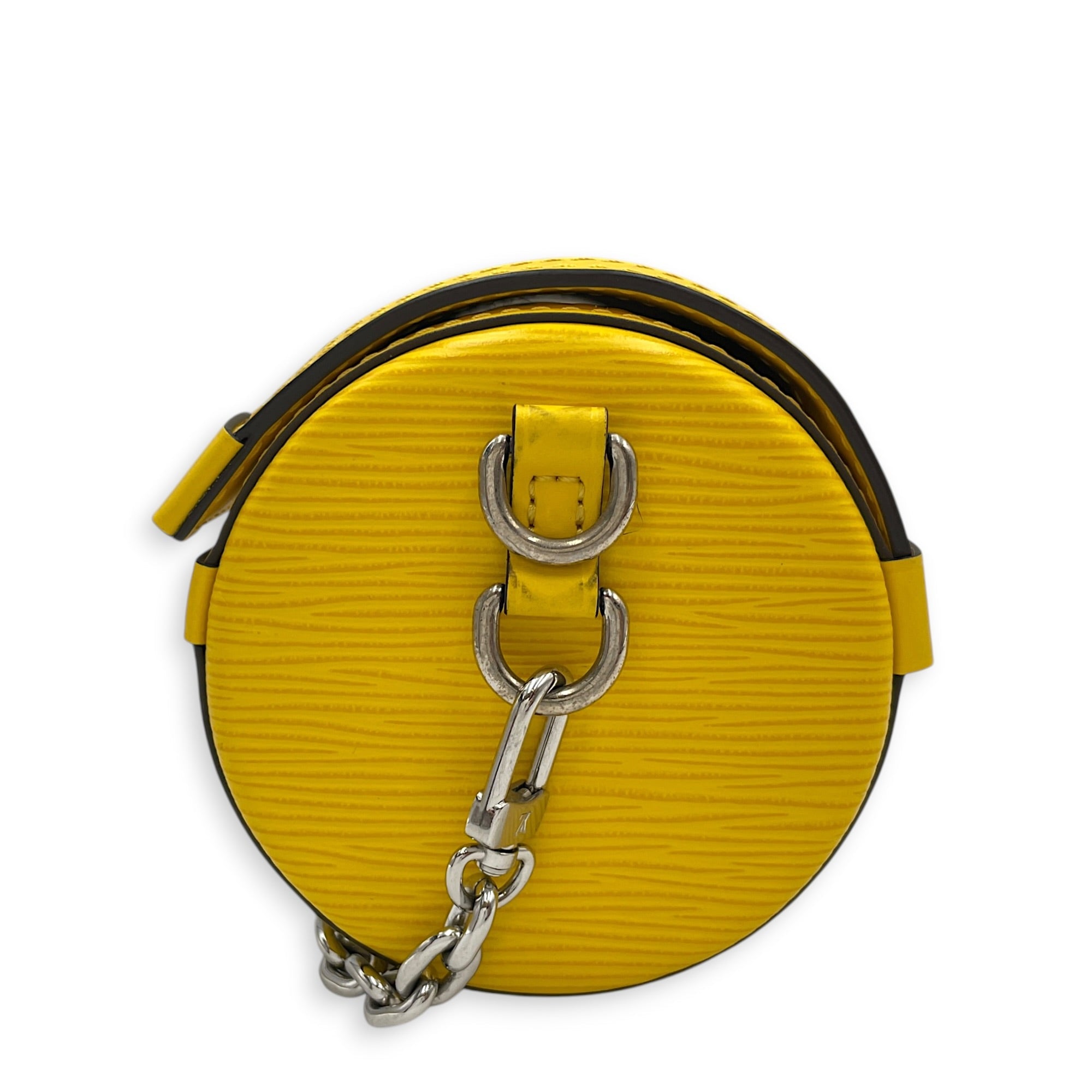 Papillon Trunk Lemon Yellow Shoulder Bag in Epi Leather Silver hardware CL2603-20523 3