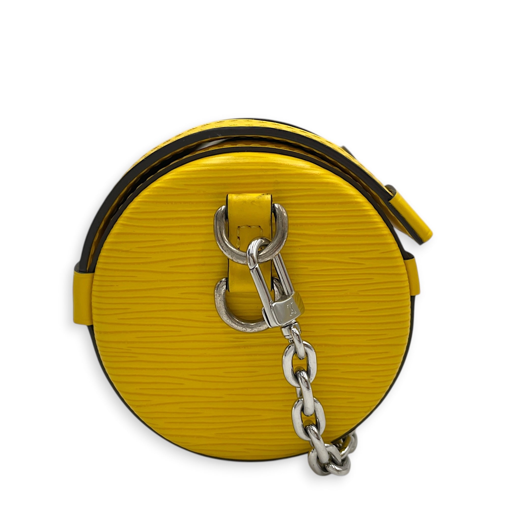 Papillon Trunk Lemon Yellow Shoulder Bag in Epi Leather Silver hardware CL2603-20523 4