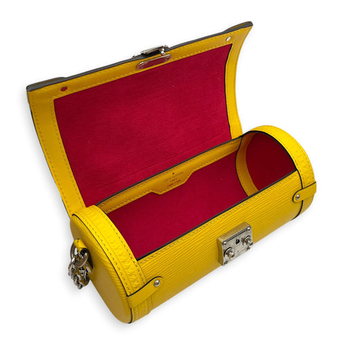 Papillon Trunk Lemon Yellow Shoulder Bag in Epi Leather Silver hardware CL2603-20523 6