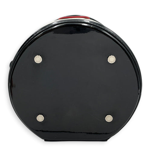 Cannes Black/White Top Handle Bag in Monogram Vernis Leather Matte Metal hardware CL2603-20524 5