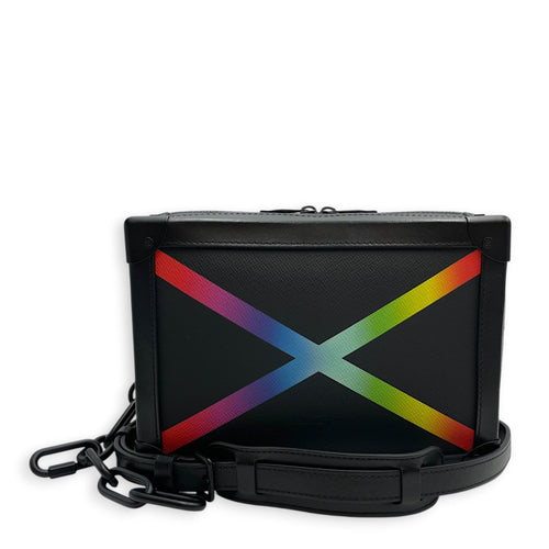Taiga Rainbow Soft Trunk Black Crossbody Bag Matte Metal hardware CL2603-20525 9