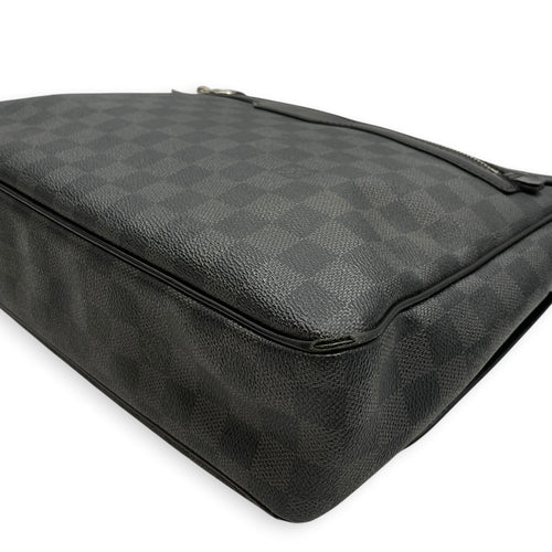 Daniel MM Messenger in Damier Graphite SP0182 Grey Shoulder Bag in Canvas Silver hardware