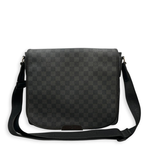 Daniel Damier MM Graphite Messenger in Coated Canvas Silver hardware CL2603-20534 13