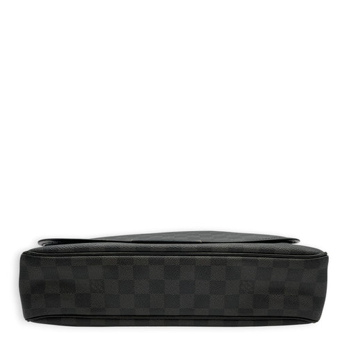 Daniel MM Messenger in Damier Graphite SP0182 Grey Shoulder Bag in Canvas Silver hardware