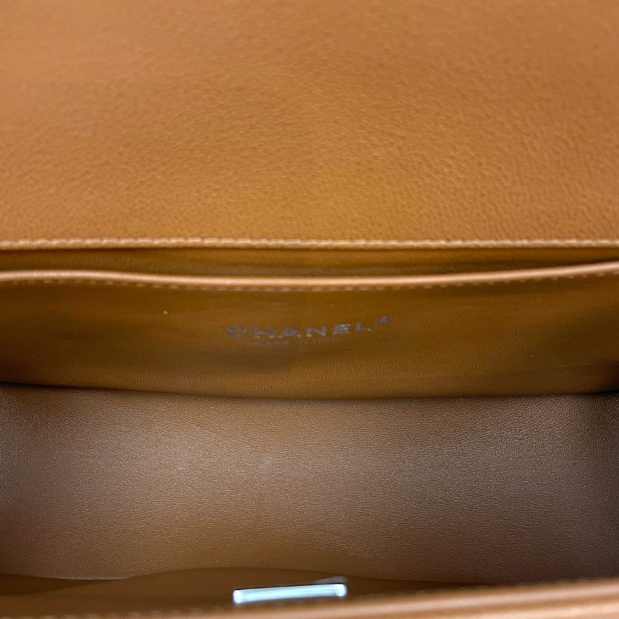 Le Boy Medium Brown Shoulder Bag in Caviar Leather Silver hardware CL2603-20551 7