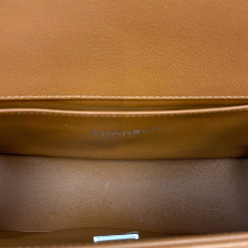 Le Boy Medium Brown Shoulder Bag in Caviar Leather Silver hardware CL2603-20551 7