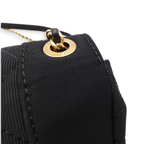Mademoiselle Flap Black Shoulder Bag in Canvas Gold hardware CL2603-20552 9