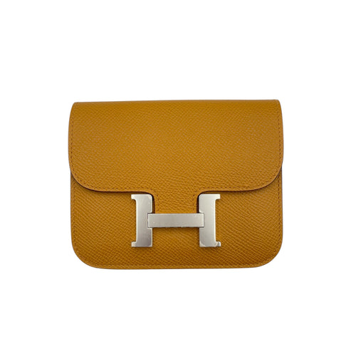 Constance Slim Sesame Wallet in Epsom Palladium hardware CL2603-20553 1