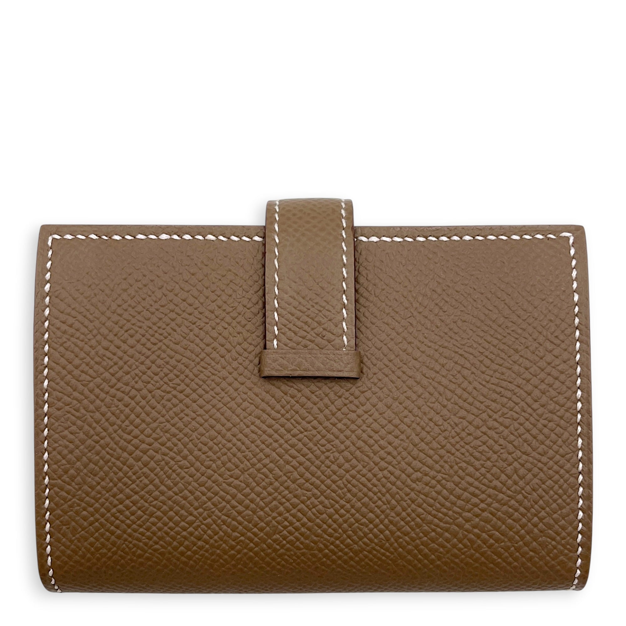 Bearn Mini Wallet Etoupe Wallet in Epsom Gold hardware