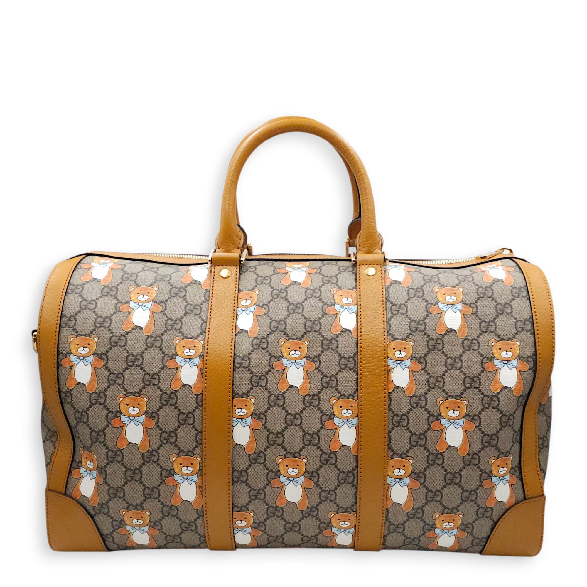 Monogram Ophidia Brown Boston Bag in Canvas Gold hardware CL2603-20563 2