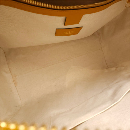 Gucci x Kai GG Supreme Monogram Ophidia Brown Boston Bag in Canvas Gold hardware
