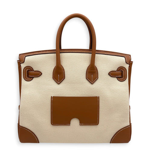Cargo Birkin 25 Ecru/Gold in Swift/Toile Goeland Palladium hardware CL2603-20566 2