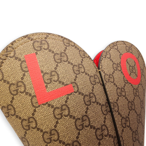 Supreme Valentine’s Day Heart Small Brown Shoulder Bag in Canvas Gold hardware CL2603-20567 9