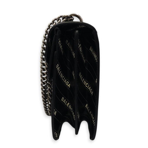 The Hacker Project Dionysus Black Shoulder Bag in Calfskin Silver hardware CL2603-20568 2