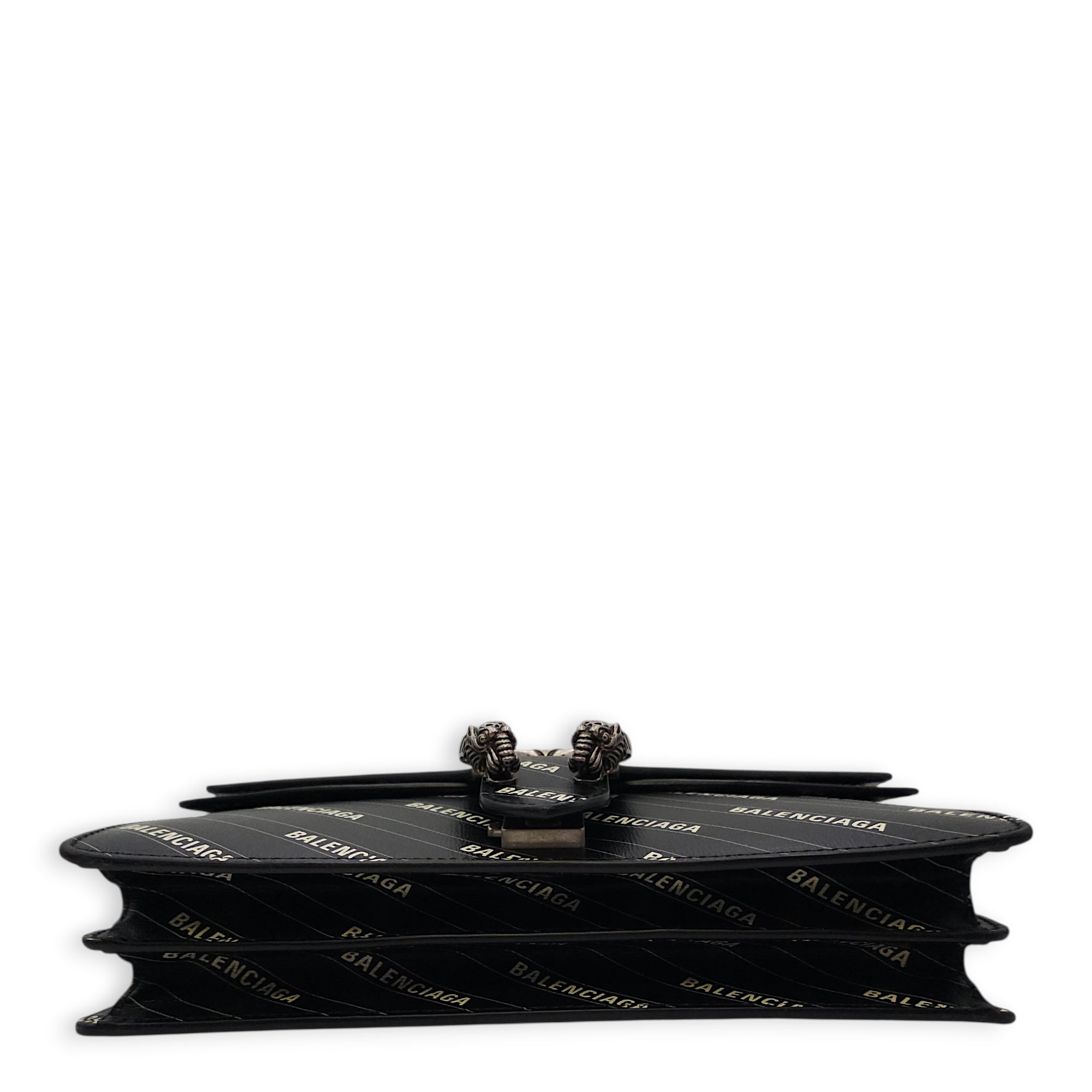 The Hacker Project Dionysus Black Shoulder Bag in Calfskin Silver hardware CL2603-20568 3