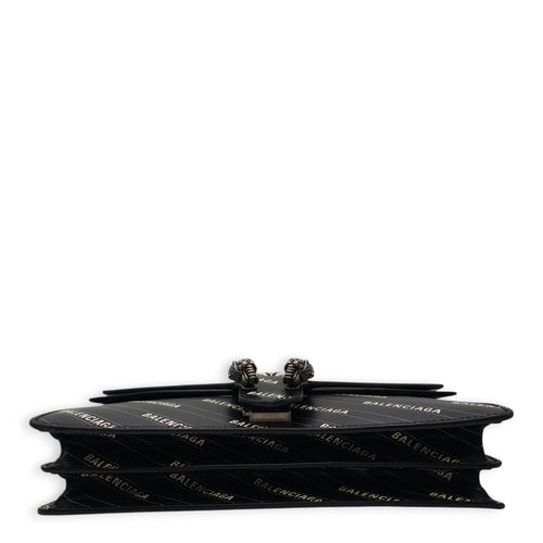 The Hacker Project Dionysus Black Shoulder Bag in Calfskin Silver hardware CL2603-20568 3
