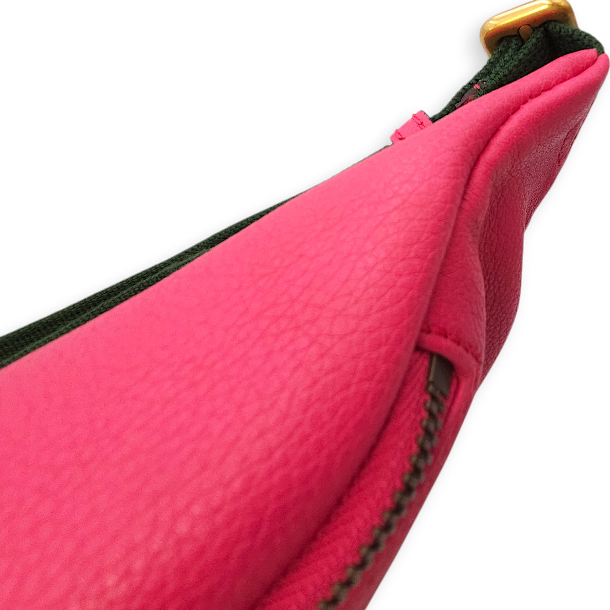 Vintage Logo and Web Stripe Pink Belt Bag in Calfskin Gold hardware CL2603-20570 13
