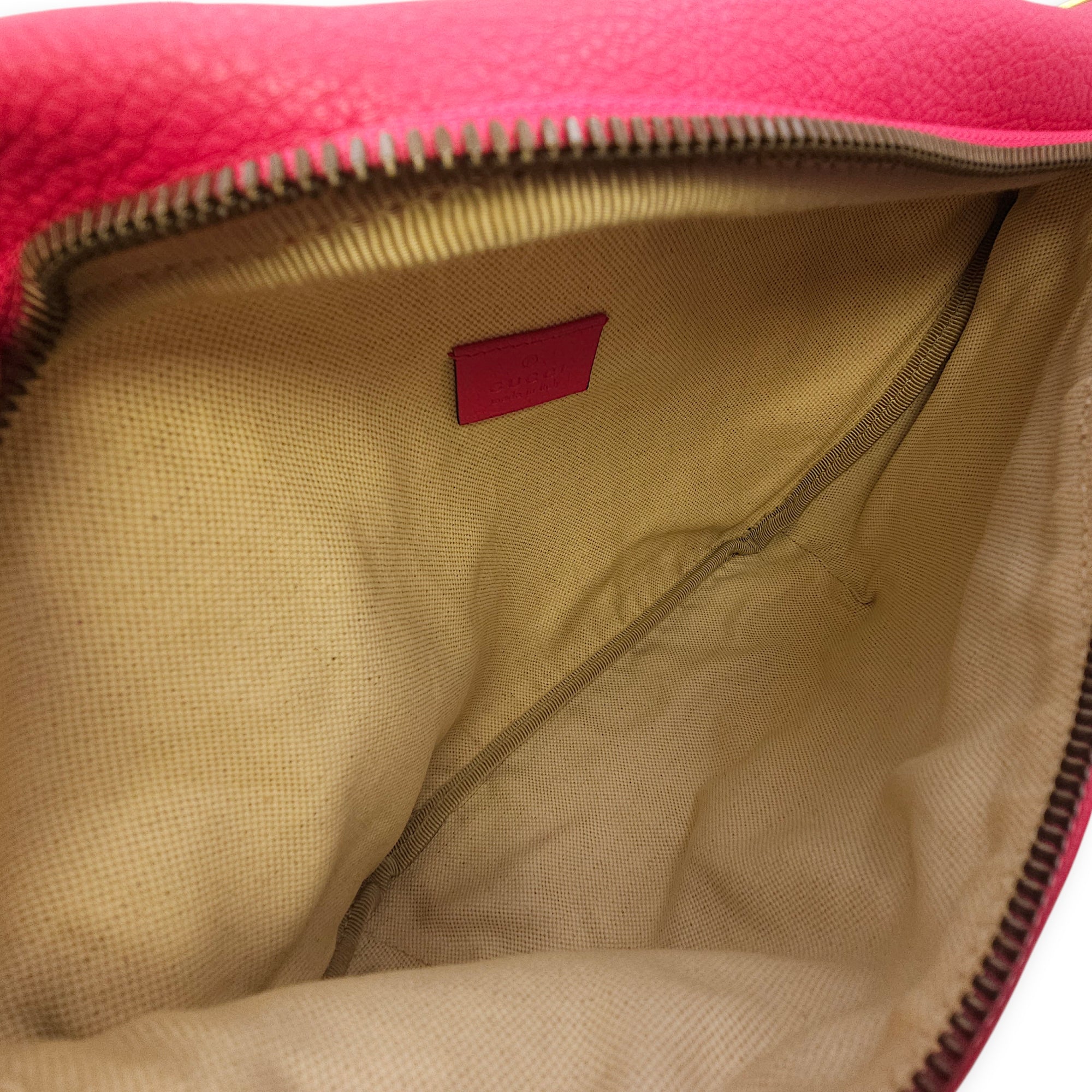 Vintage Logo and Web Stripe Pink Belt Bag in Calfskin Gold hardware CL2603-20570 7