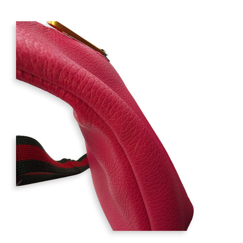 Vintage Logo and Web Stripe Pink Belt Bag in Calfskin Gold hardware CL2603-20570 9