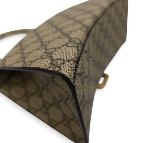 The Hacker Project Hourglass Small Grey Top Handle Bag in Canvas Gold hardware CL2603-20572 10
