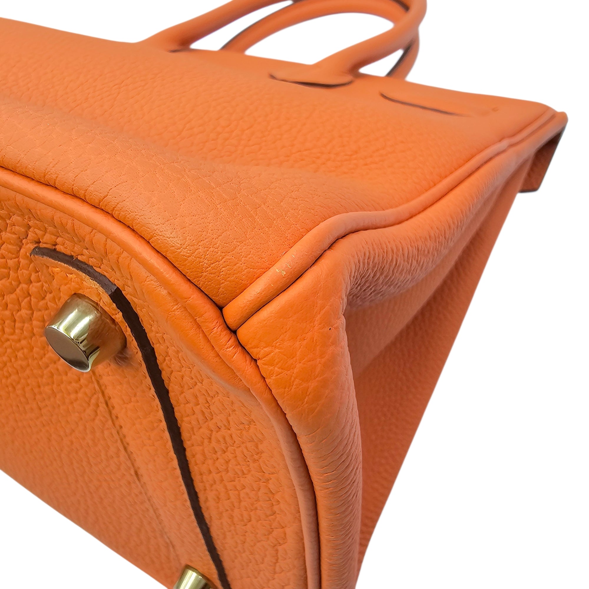 Birkin 30 Orange in Togo Gold hardware