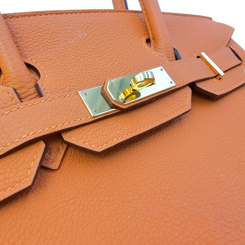 Birkin 30 Orange in Togo Gold hardware