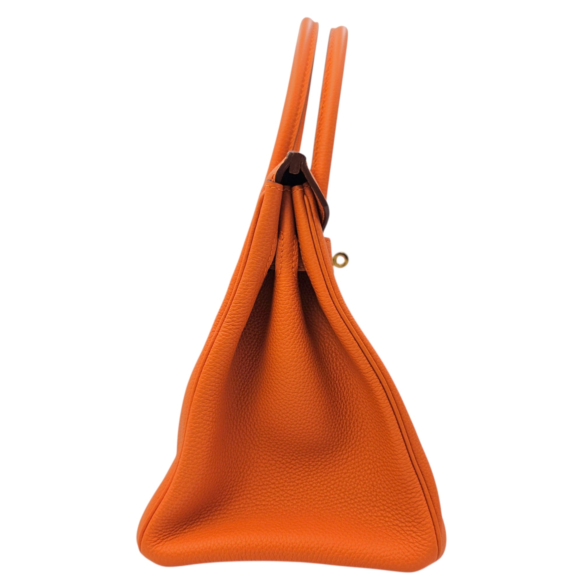 Birkin 30 Orange in Togo Gold hardware