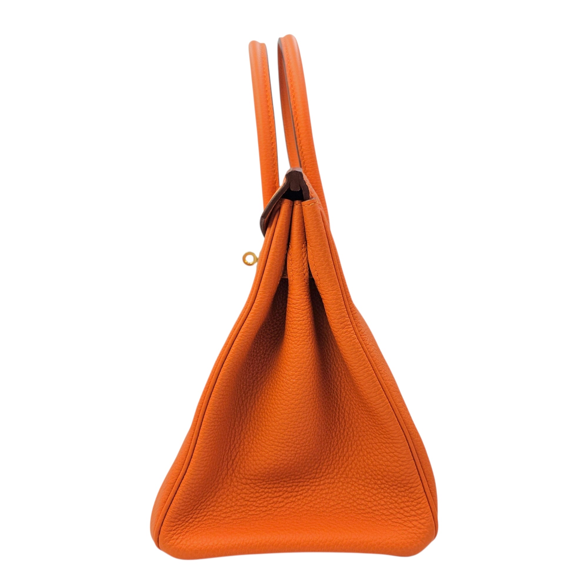 Birkin 30 Orange in Togo Gold hardware