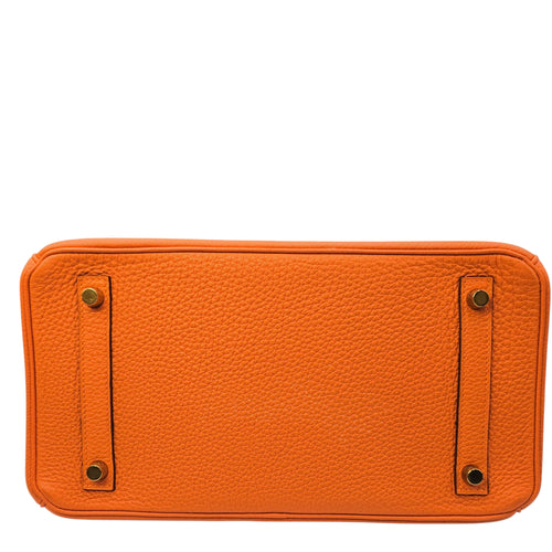 Birkin 30 Orange in Togo Gold hardware