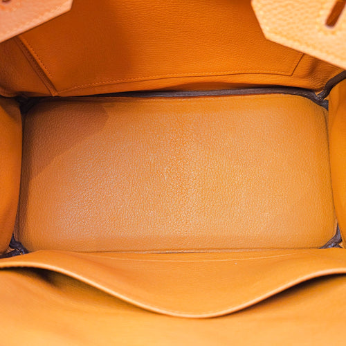 Birkin 30 Orange in Togo Gold hardware
