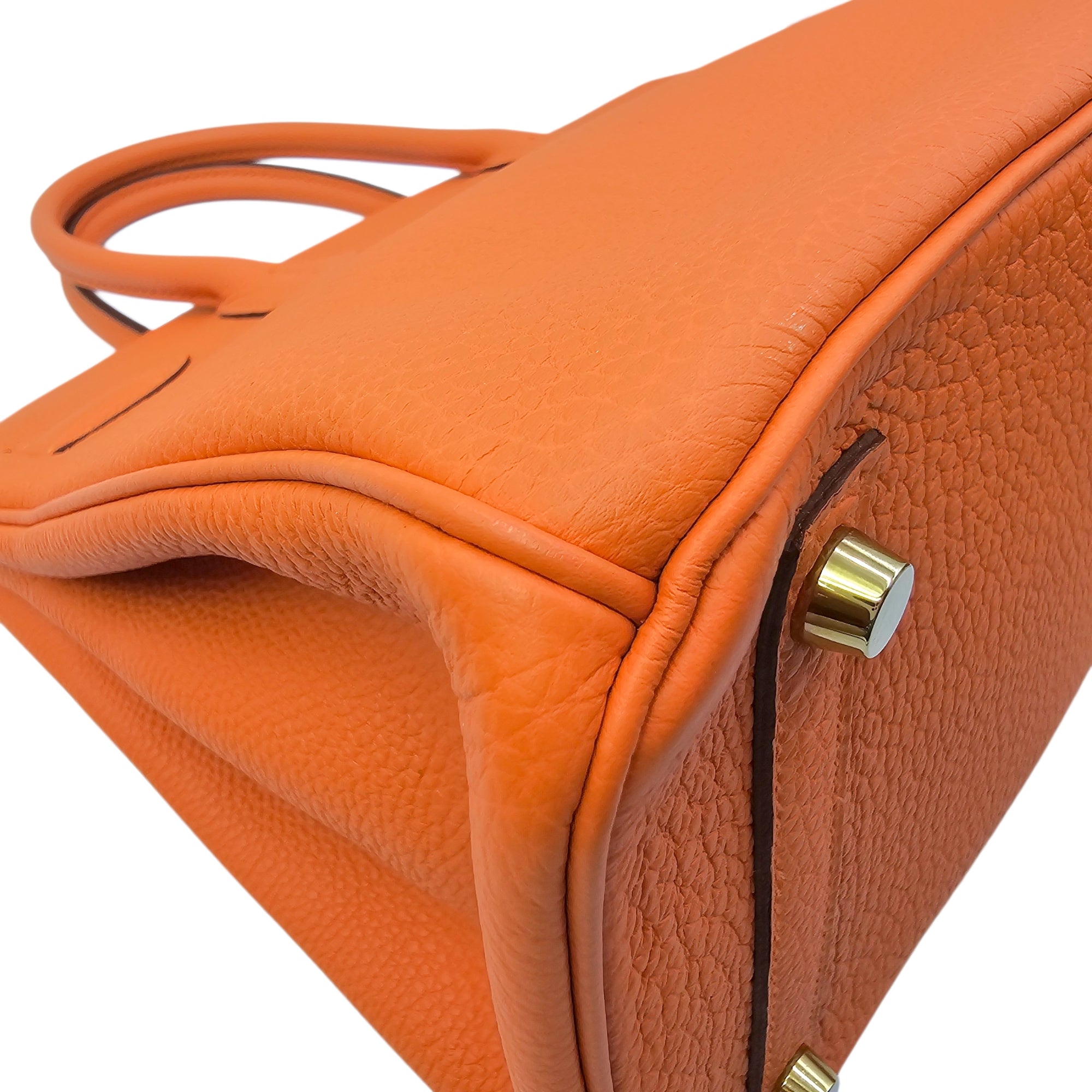 Birkin 30 Orange in Togo Gold hardware