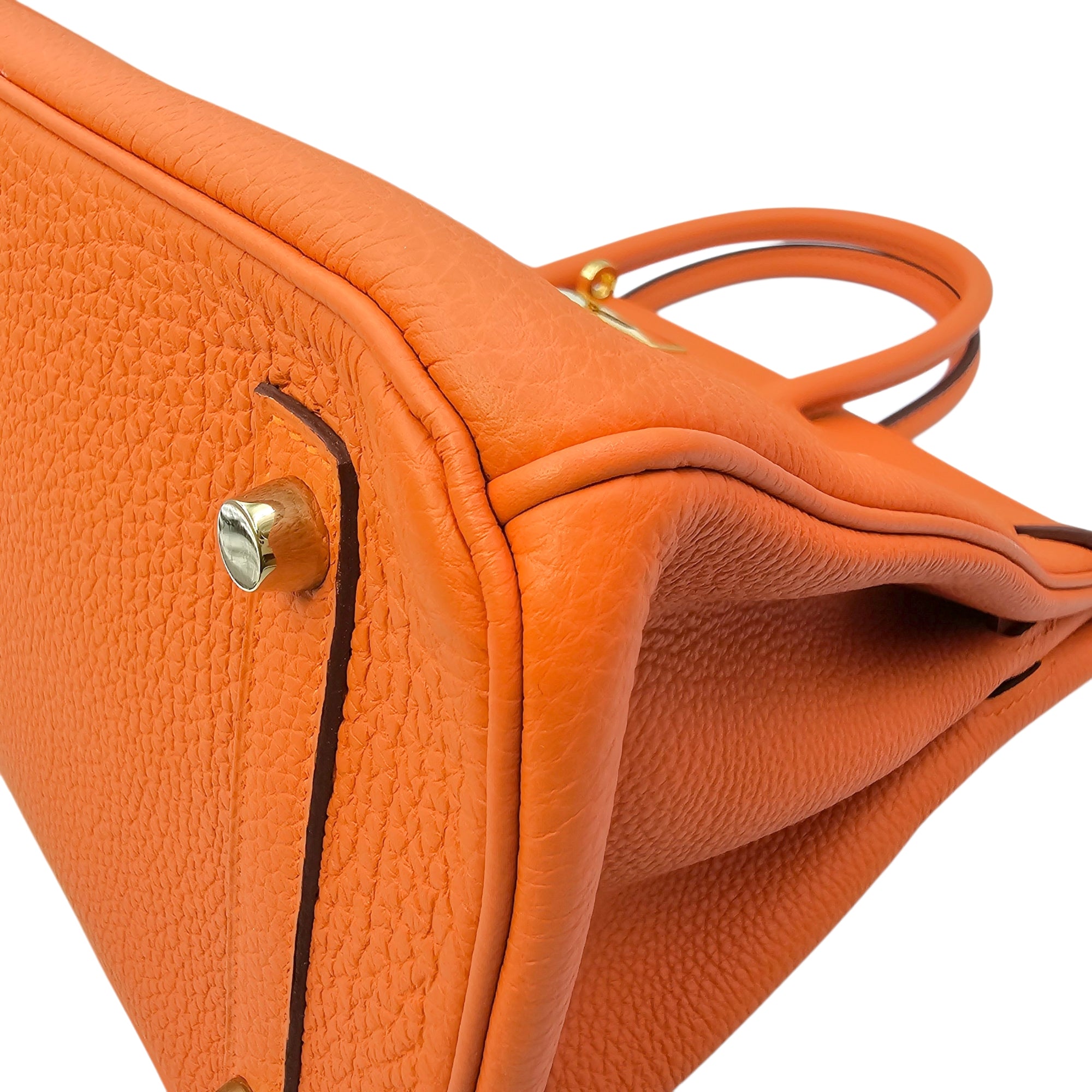 Birkin 30 Orange in Togo Gold hardware