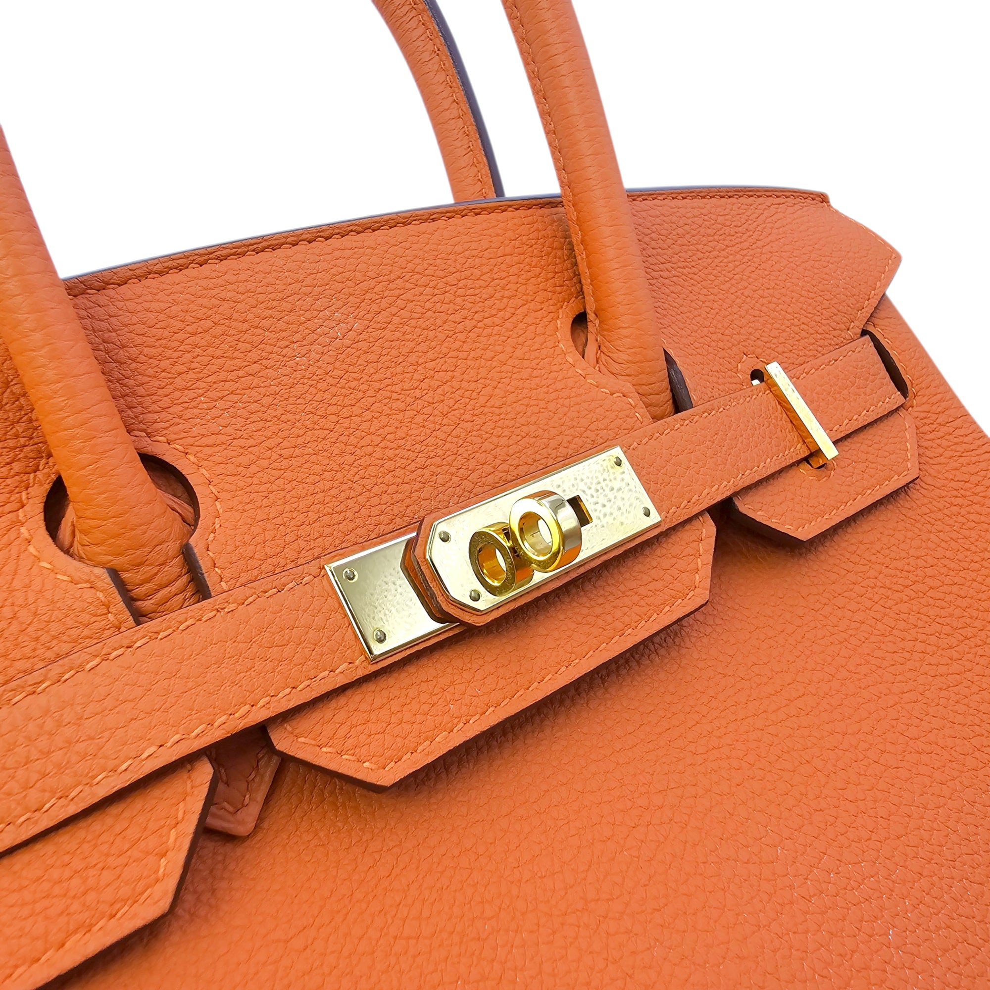 Birkin 30 Orange in Togo Gold hardware