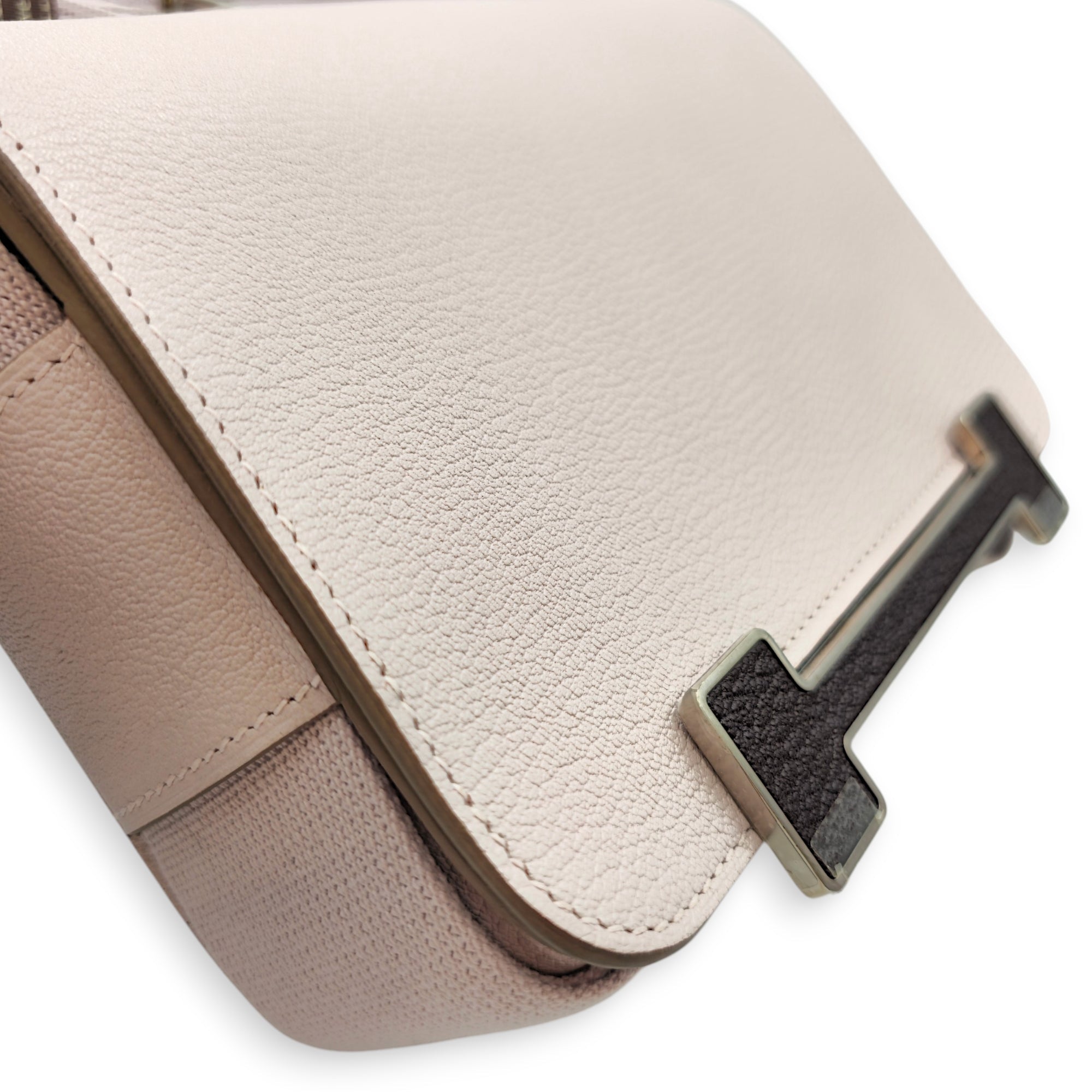 Geta Mauve Pale/Rouge Sellier in Chevre Mysore Palladium hardware CL2603-20583 10