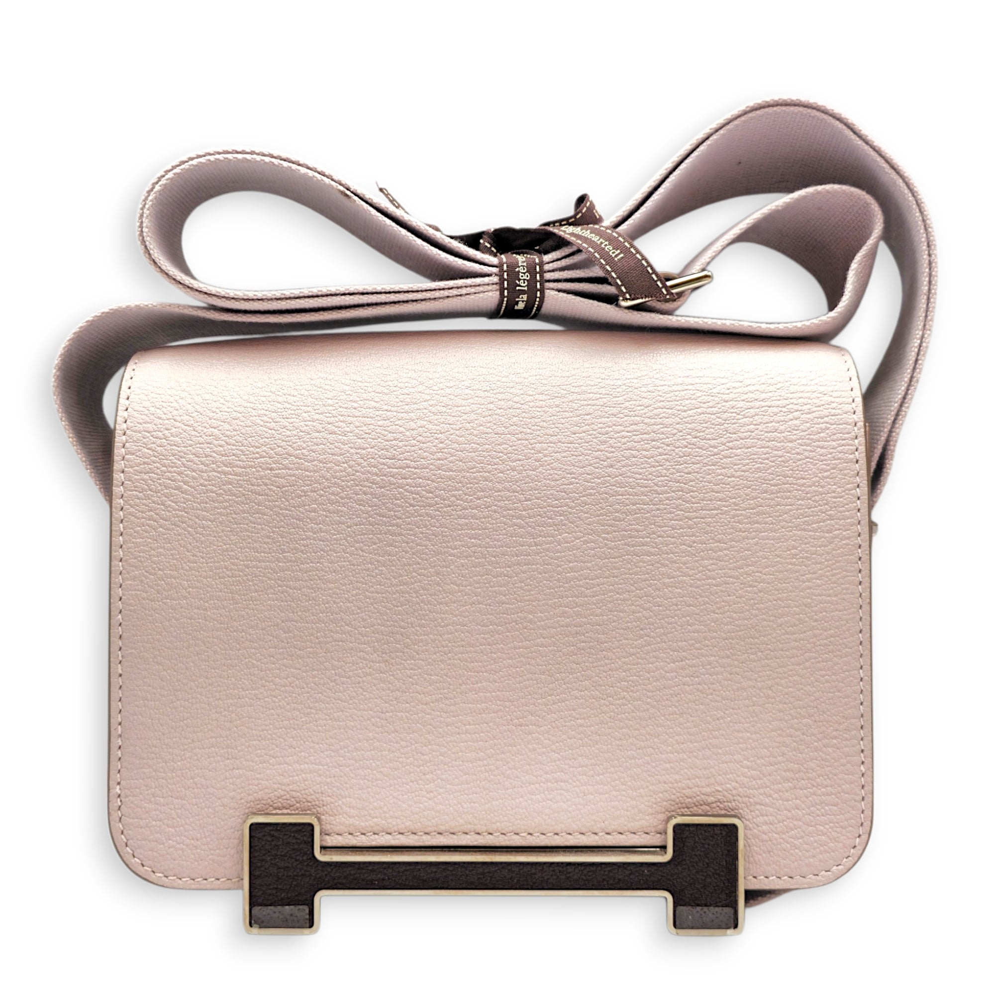 Geta Mauve Pale/Rouge Sellier in Chevre Mysore Palladium hardware CL2603-20583 2
