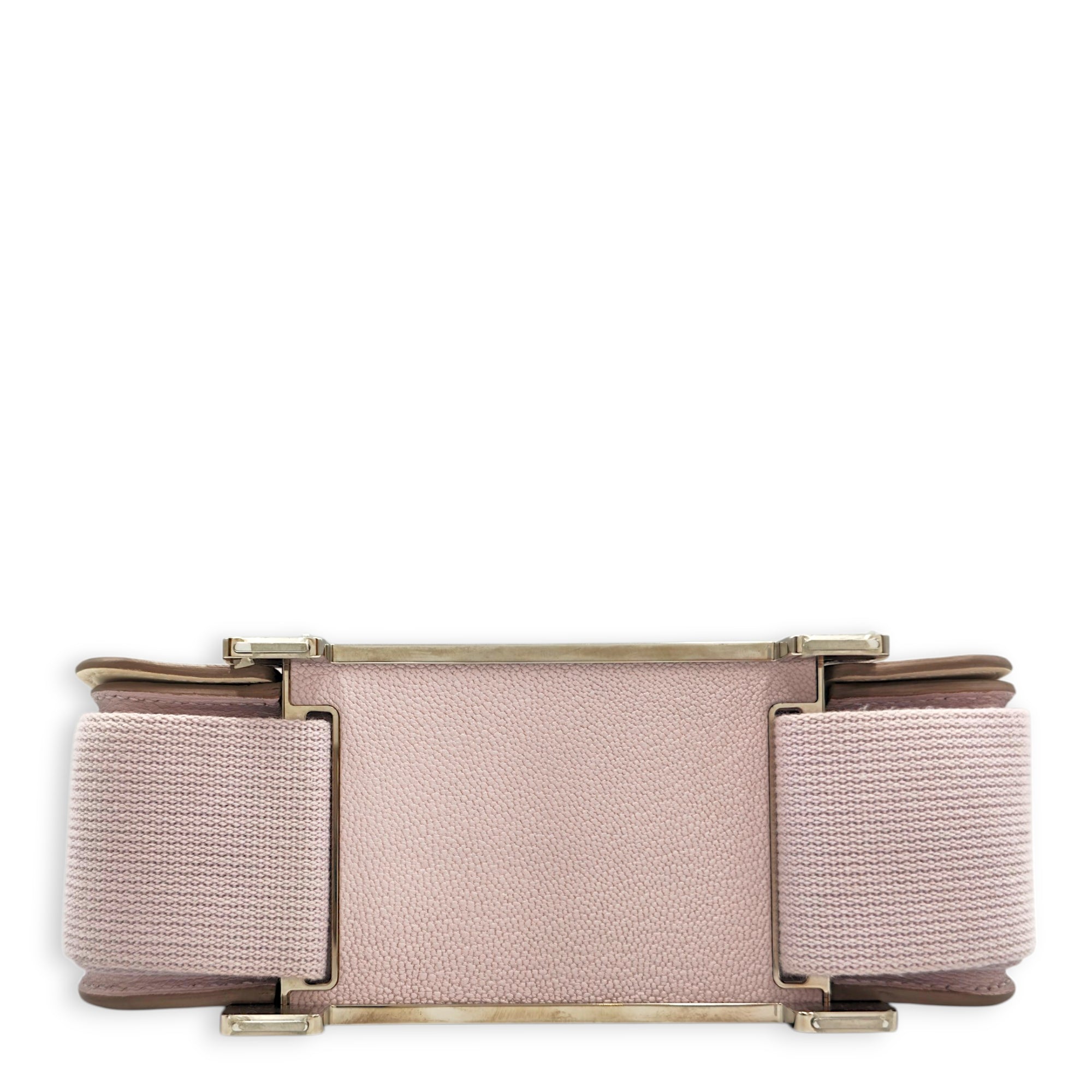 Geta Mauve Pale/Rouge Sellier in Chevre Mysore Palladium hardware CL2603-20583 5