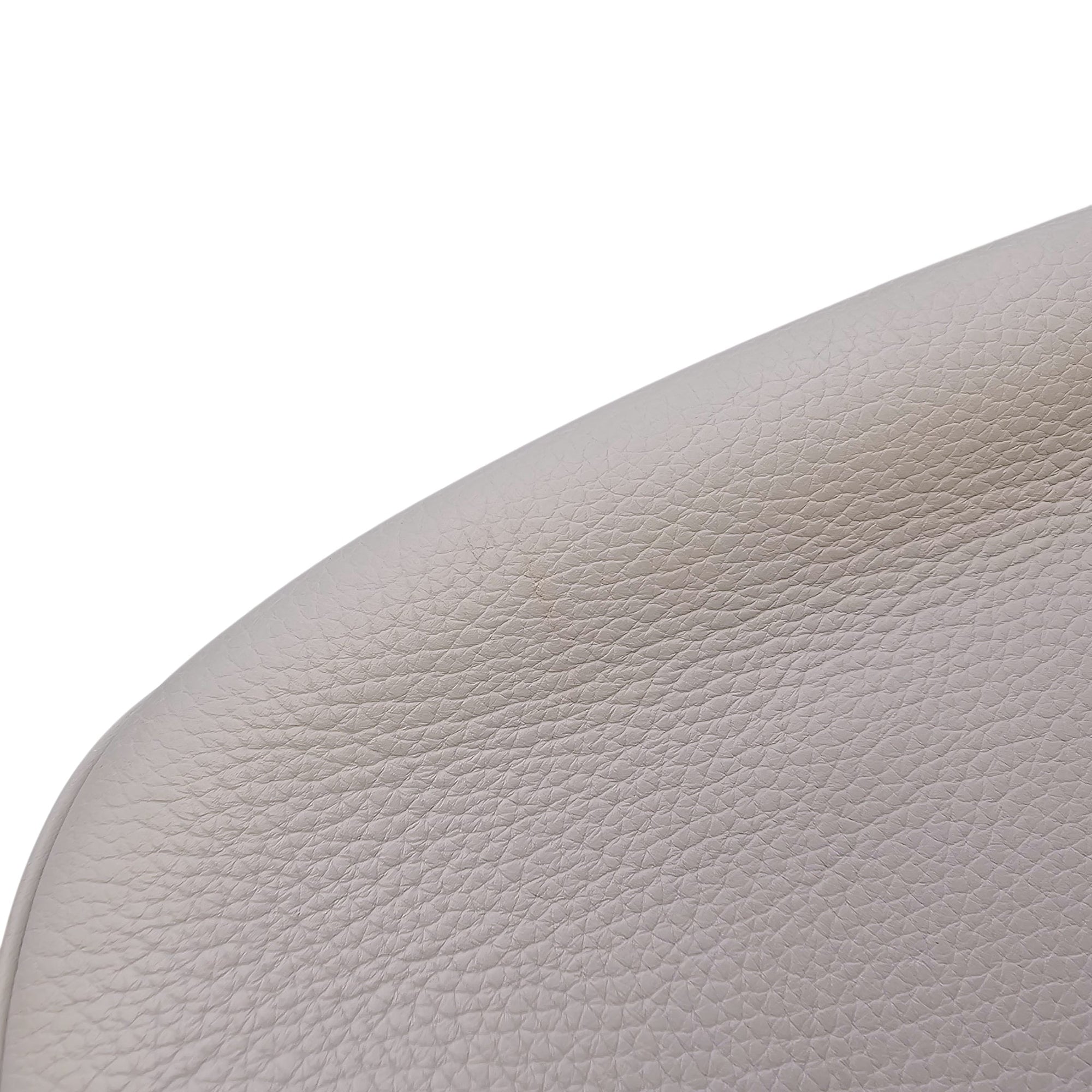 Saddle Ash Grey Shoulder Bag in Calfskin Silver hardware CL2604-20592 13