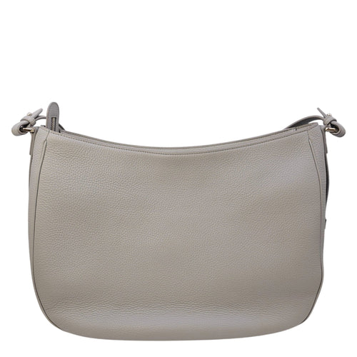 Saddle Ash Grey Shoulder Bag in Calfskin Silver hardware CL2604-20592 2