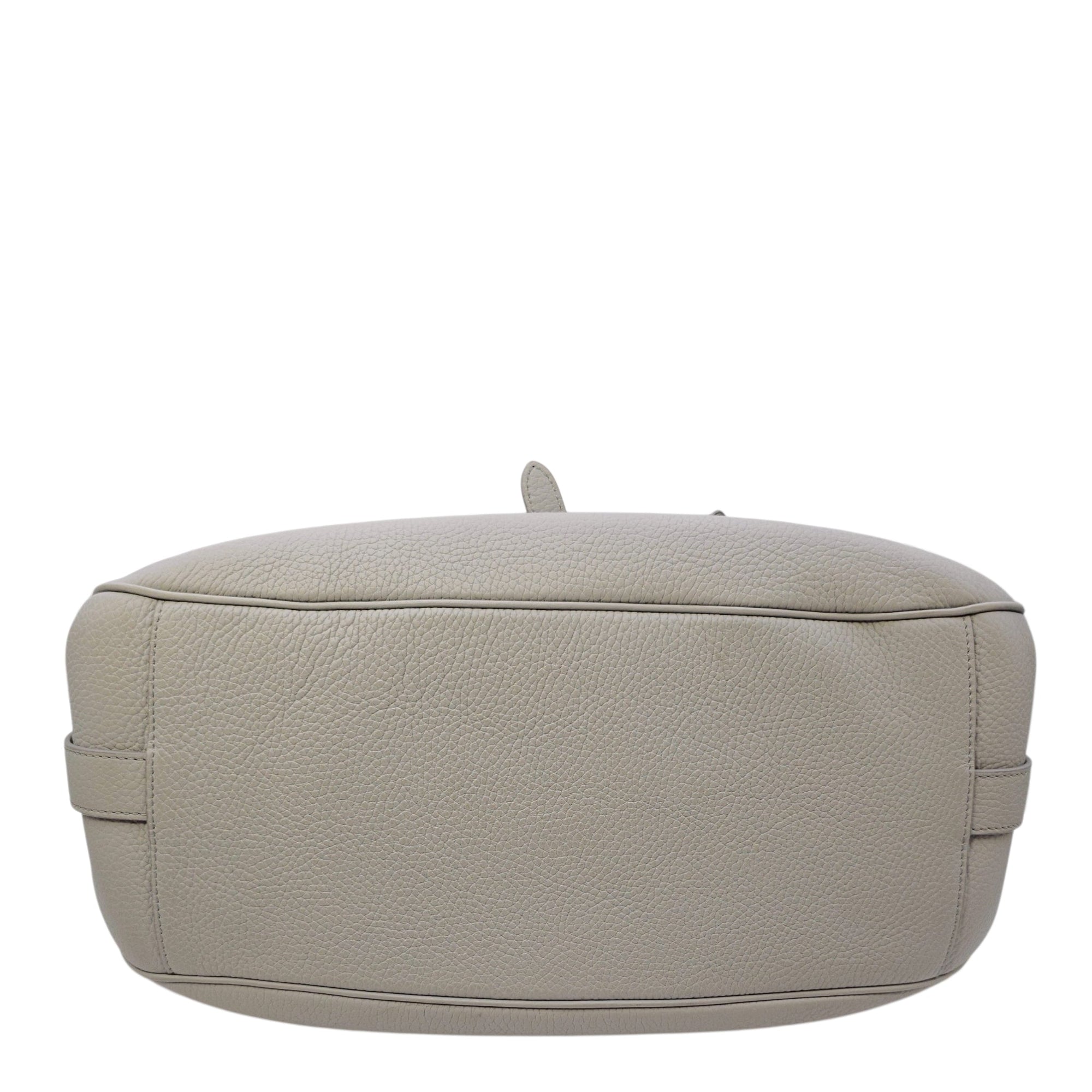 Saddle Ash Grey Shoulder Bag in Calfskin Silver hardware CL2604-20592 5