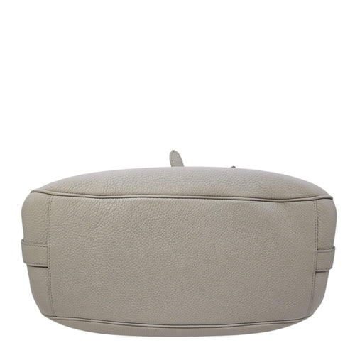 Saddle Ash Grey Shoulder Bag in Calfskin Silver hardware CL2604-20592 5
