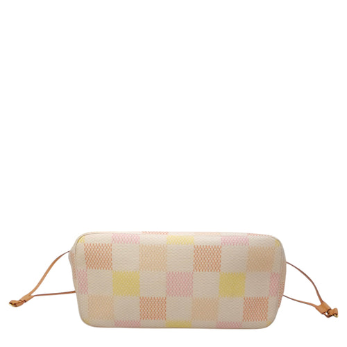 Damierlicious Neverfull Checkerboard Pattern MM Yellow Shoulder Bag Gold hardware CL2604-20593 7