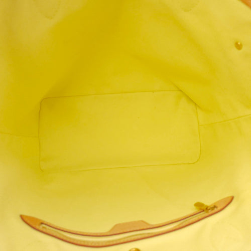 Damierlicious Neverfull Checkerboard Pattern MM Yellow Shoulder Bag Gold hardware CL2604-20593 8