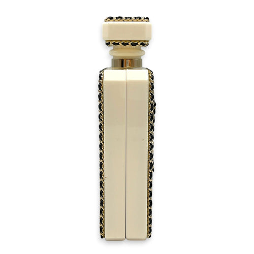 Quilted Perspex Perfume Bottle Minaudiere Black Shoulder Bag in Calfskin Gold hardware CL2604-20595 3
